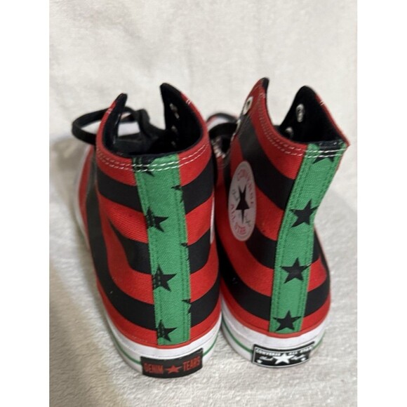 Size 10 Men,W-12 - Denim Tears x Converse Chuck 70 High Pan-African Flag - Picture 2 of 10